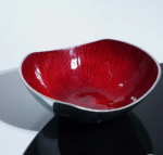 Red Enamel Metal Bowl (800ml) 
